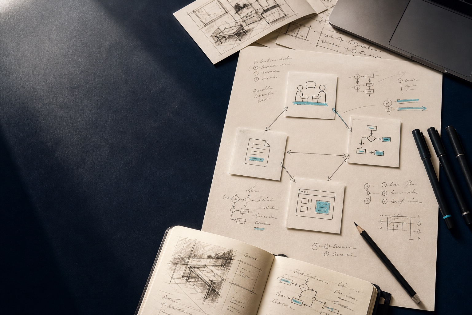 Croquis d’un atelier d’inventaire des tâches